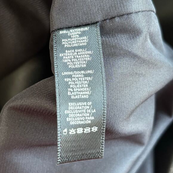 Khy X Namilia Faux Leather Blazer Jacket Black Size Small NWT - Picture 5 of 6